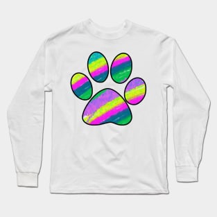 Dog Paw Long Sleeve T-Shirt